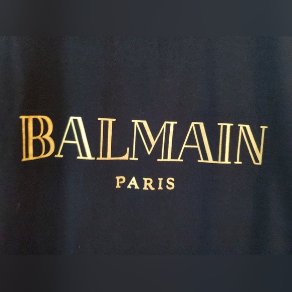 BALMAIN PARIS sleeveless muscle shirt with 3 gold buttons M - Picture 2 of 8